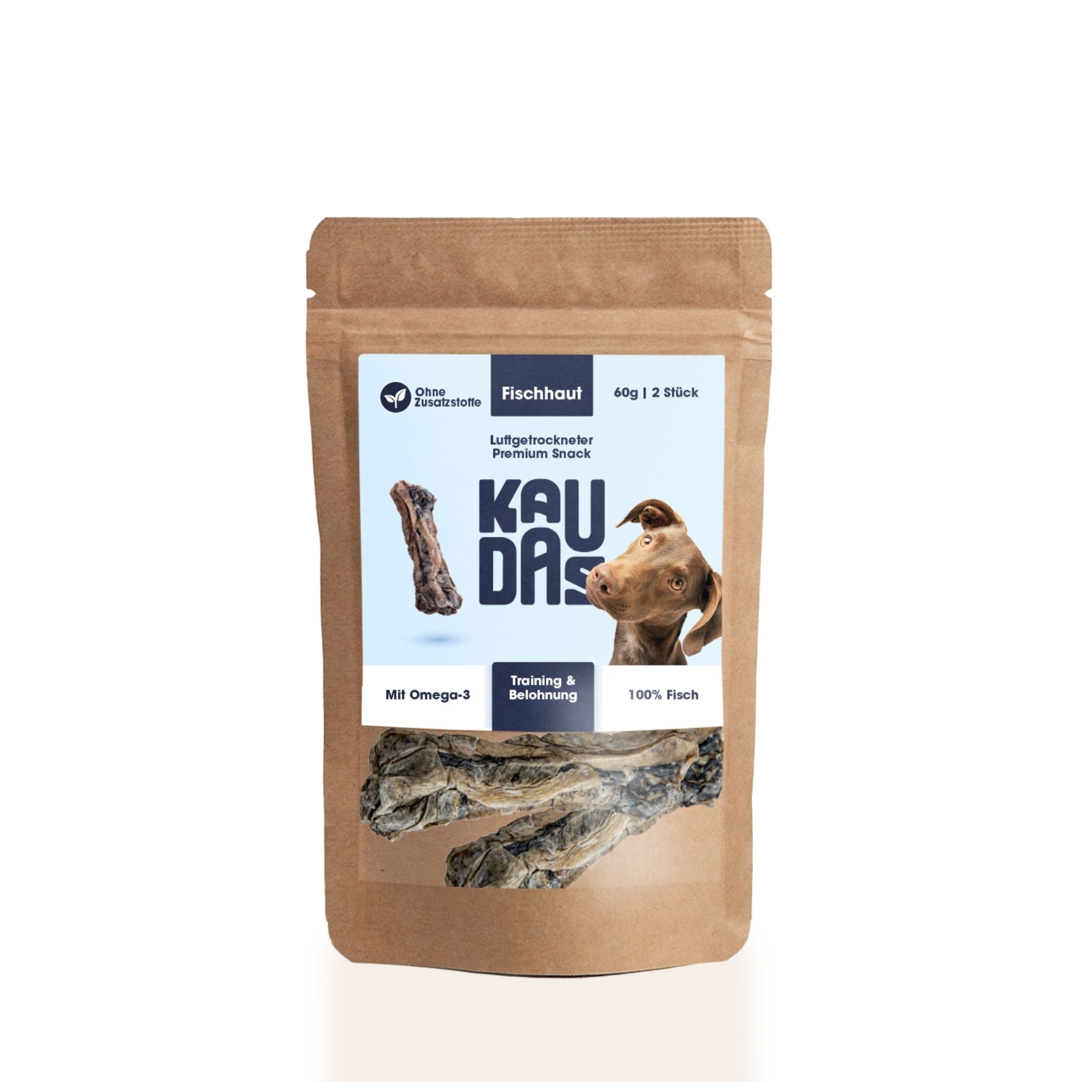 100% Cod-Skin Chews - Bones (60g)