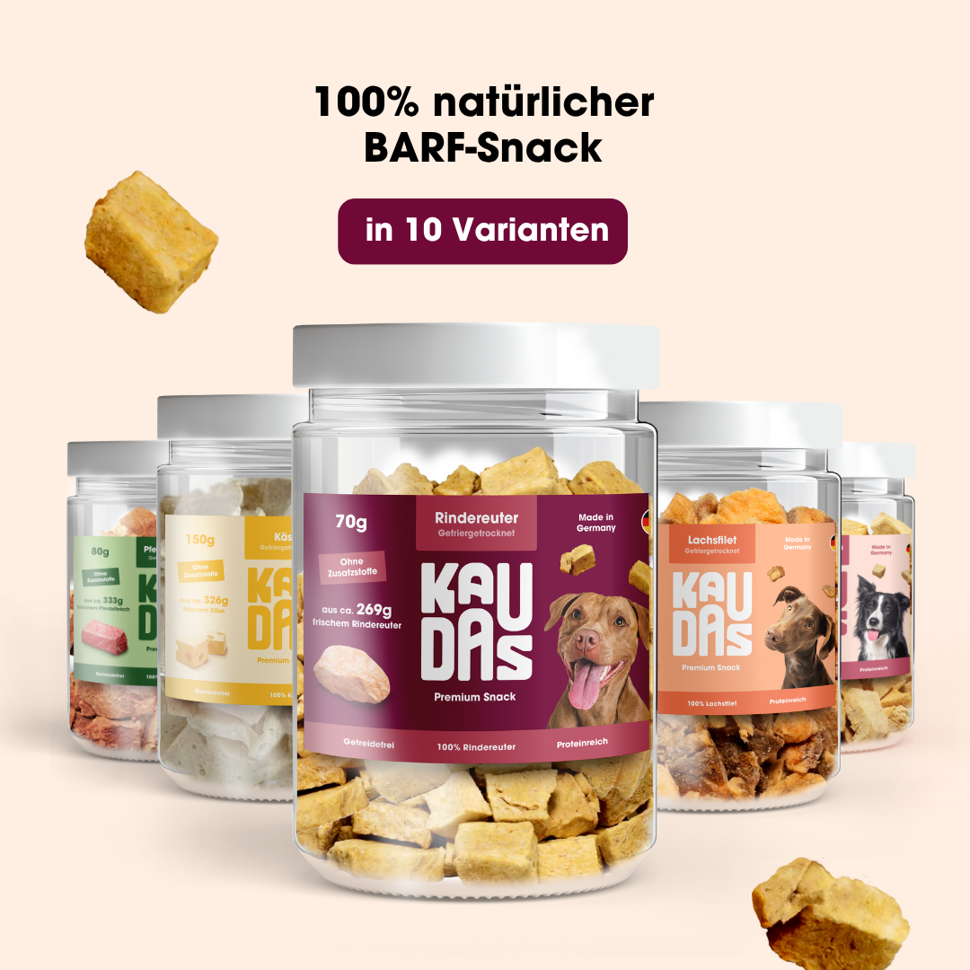 Beef udder pure natural snack (70g = 269g fresh)