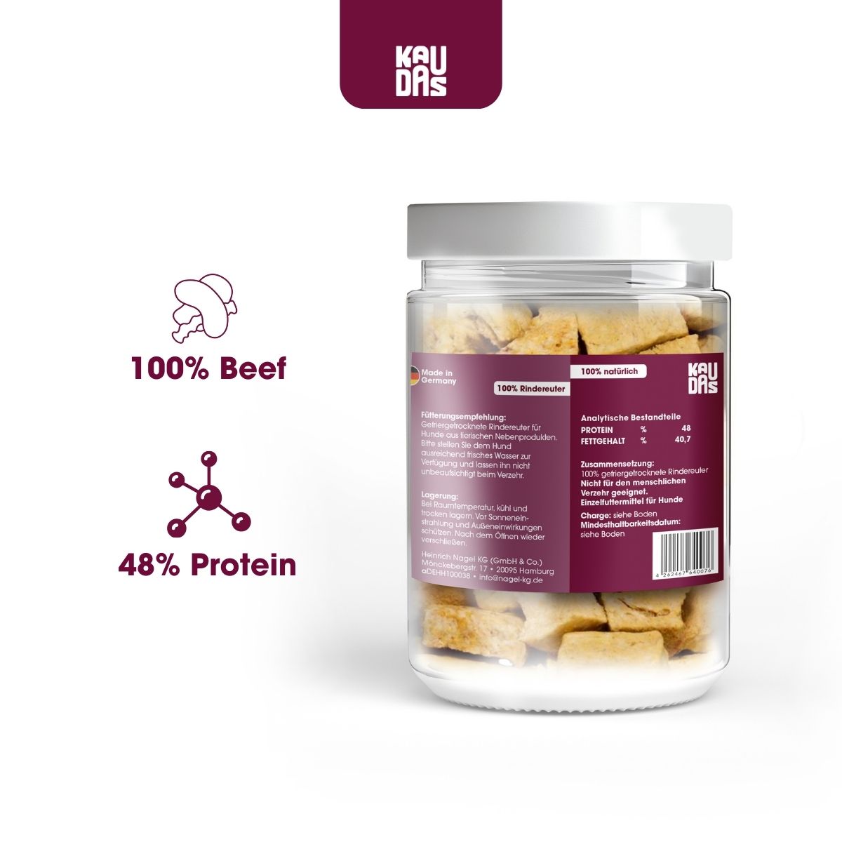 Freeze-Dried Beef Udder (70g)