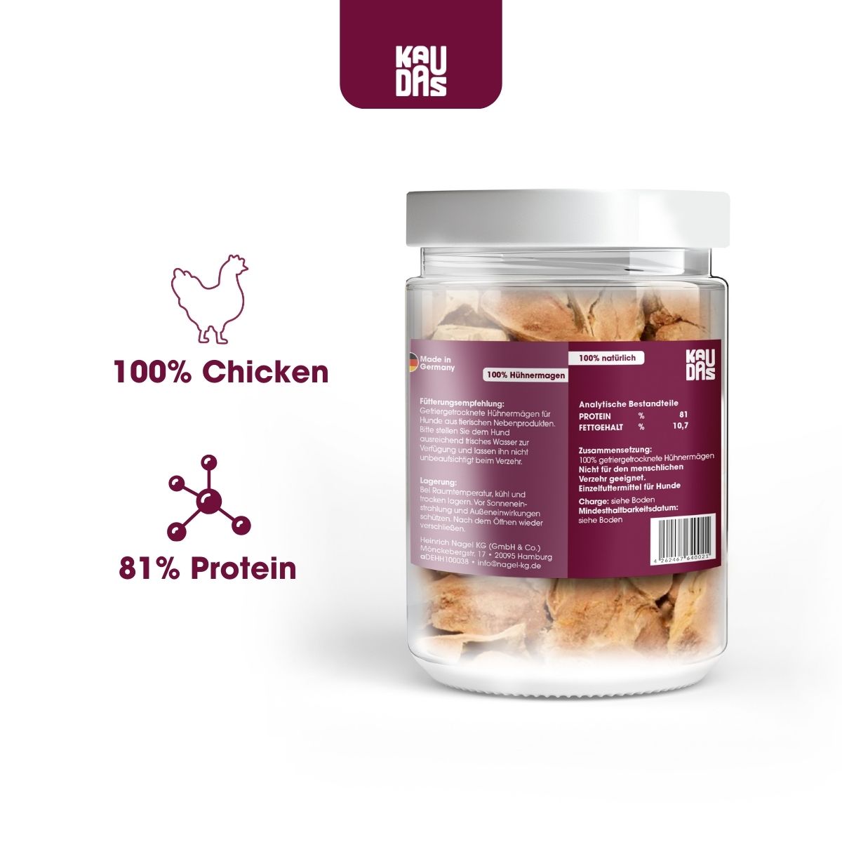 HühnermagenPur Natursnack (60g)
