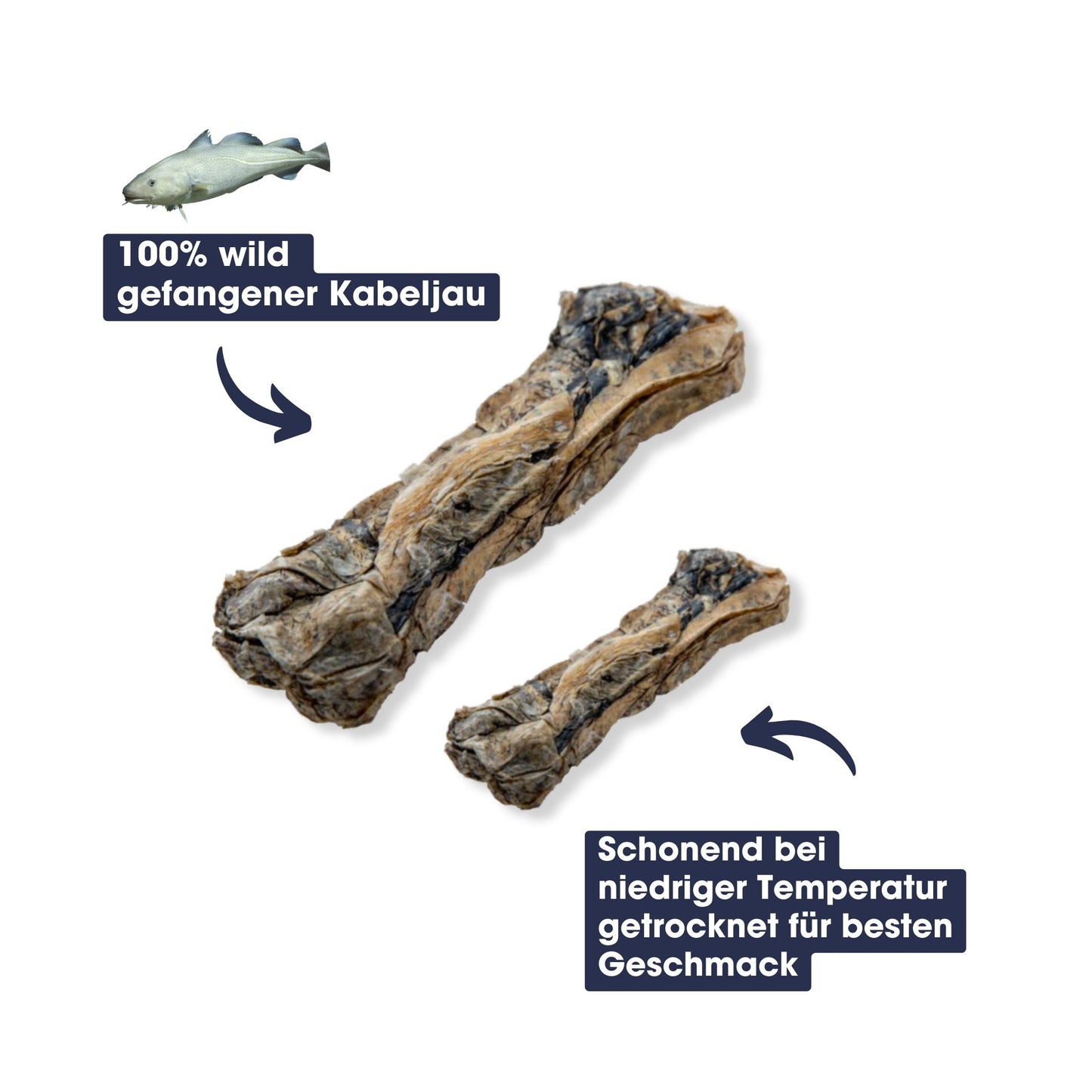 Fischhaut Fit-Knusper Knochen (60g)