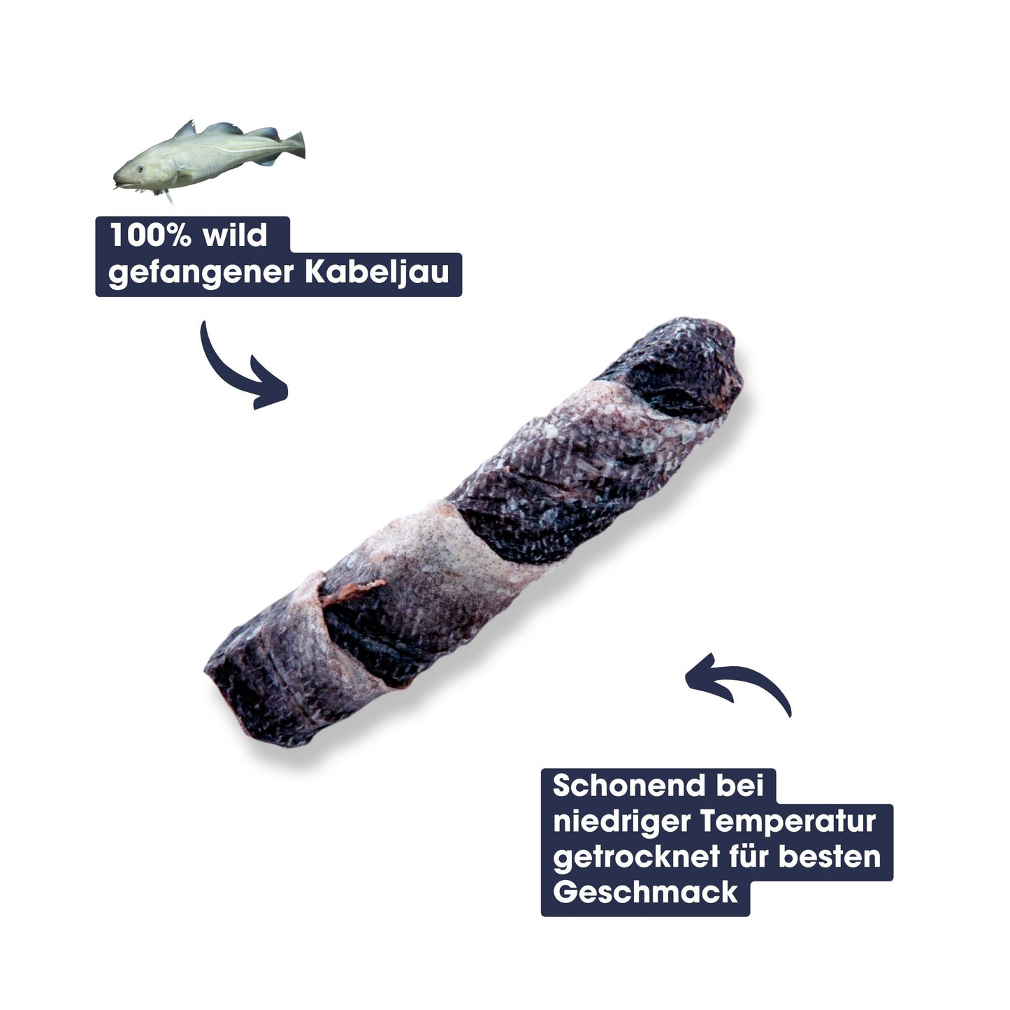 100% Cod-Skin Chews - Bars (50g)