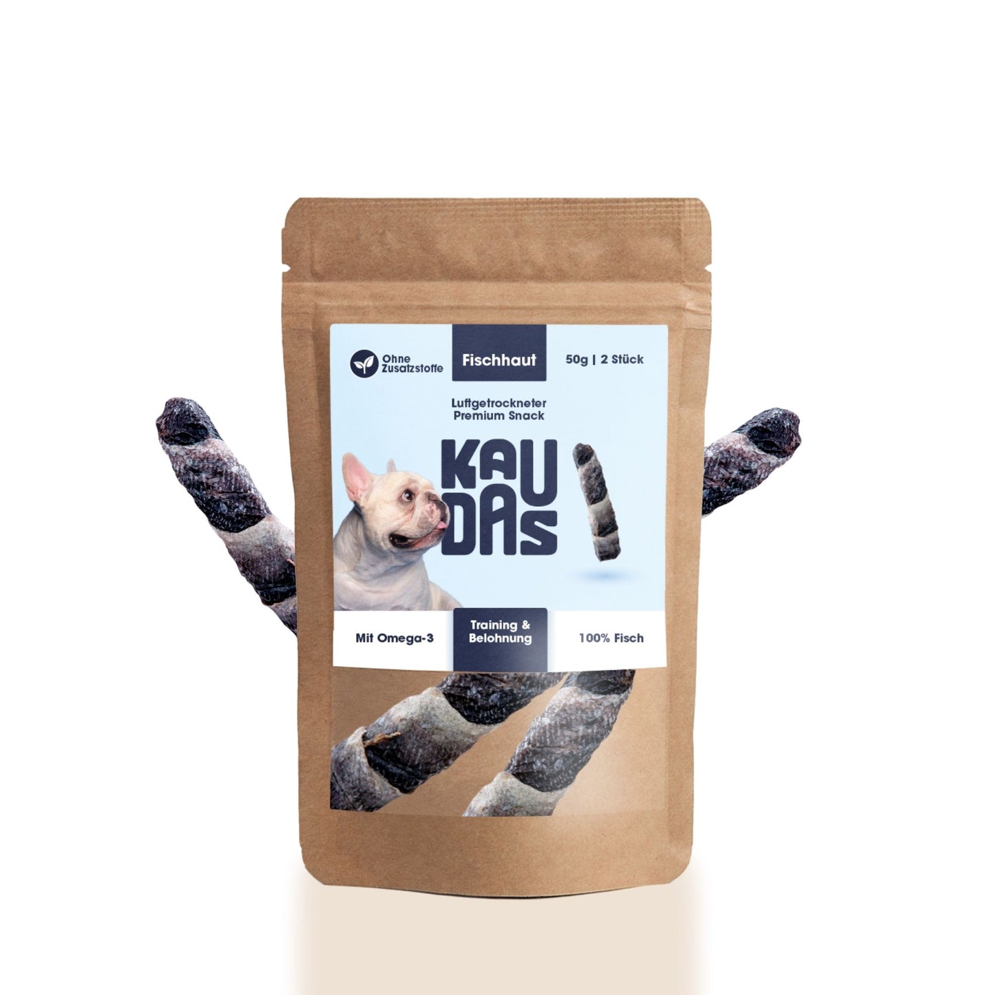 100% Cod-Skin Chews - Bars (50g)
