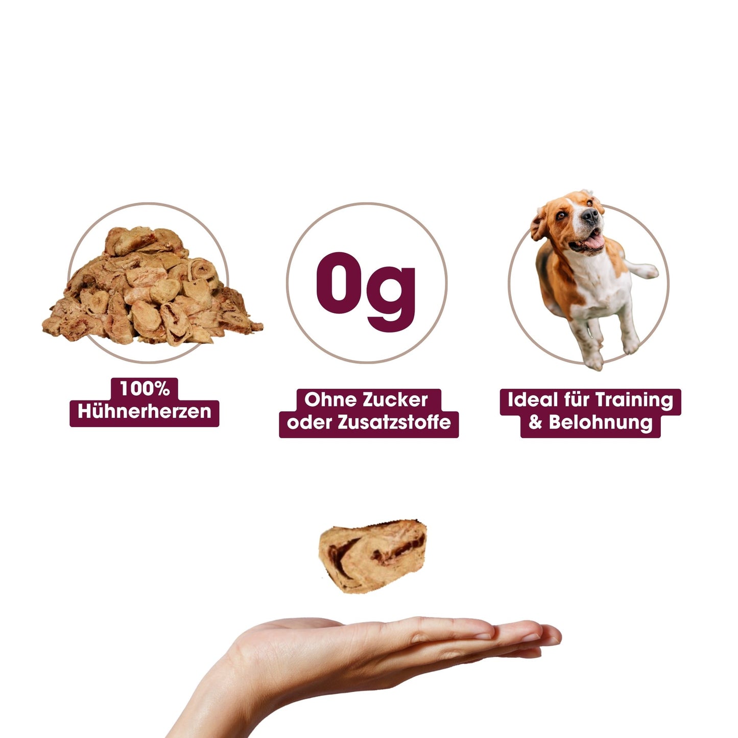 HühnerherzenPur Natursnack (60g)