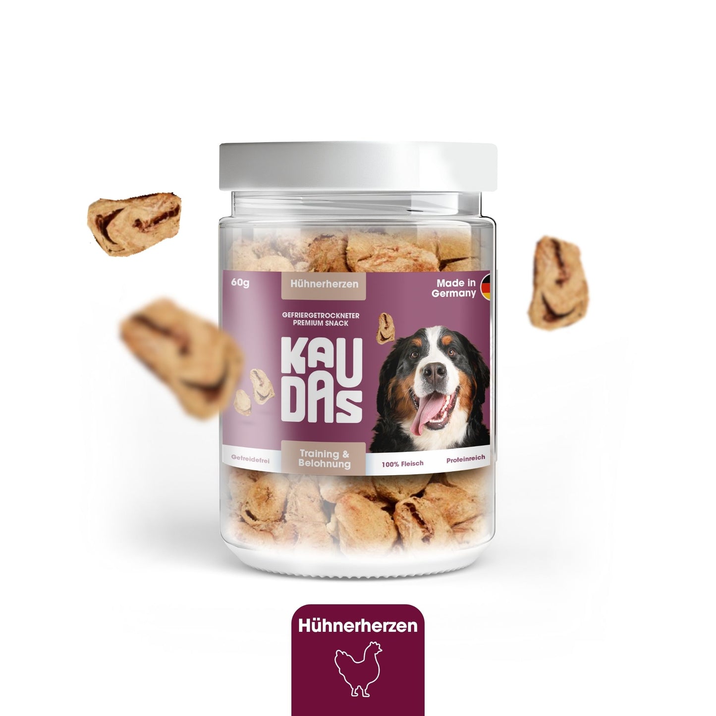 HühnerherzenPur Natursnack (60g)