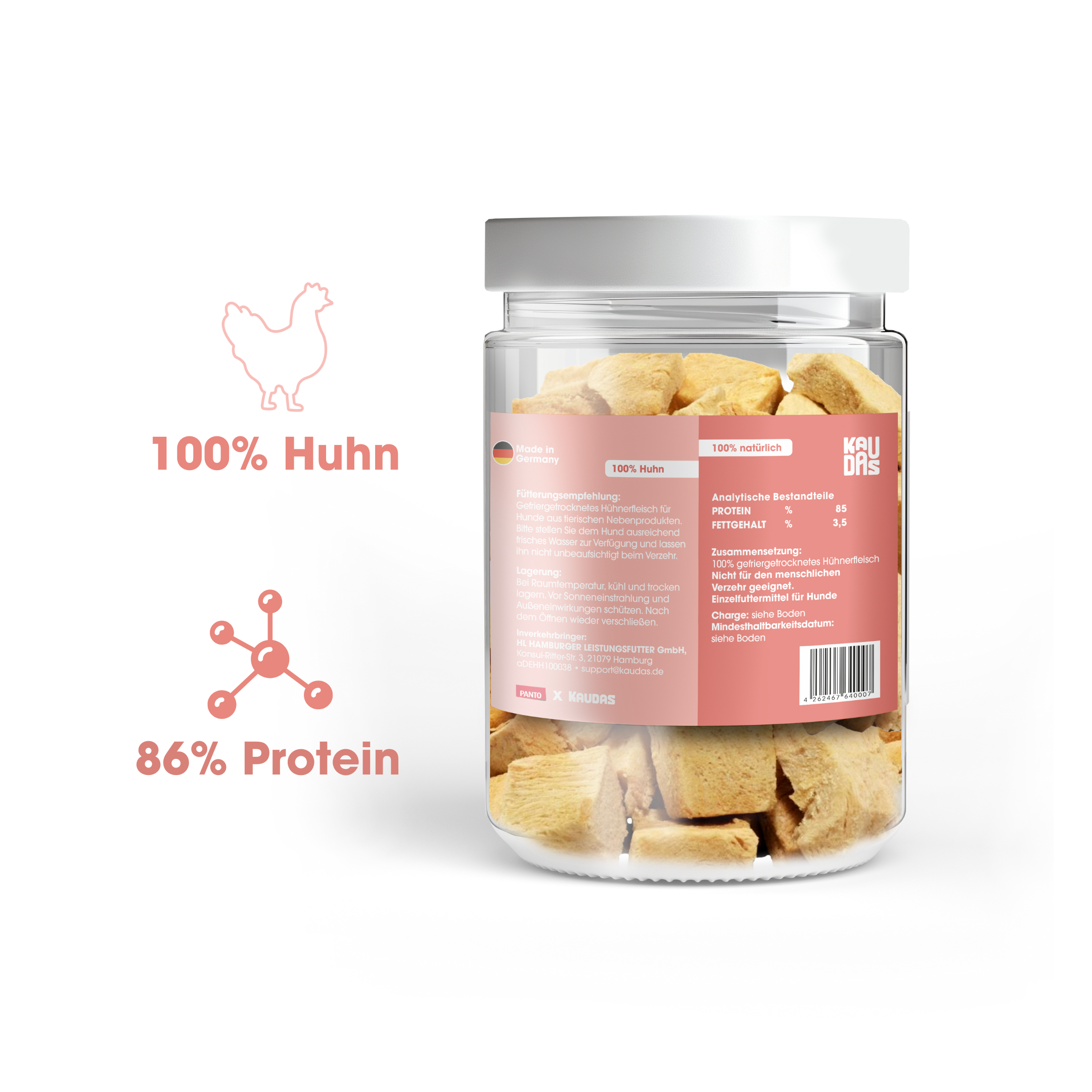 HuhnPur Natursnack (80g = 320g frisch)
