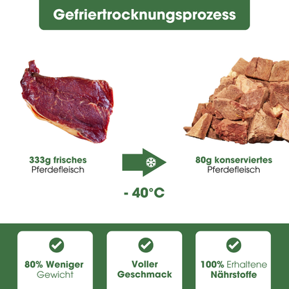 PferdPur natural snack (80g = 333g fresh)