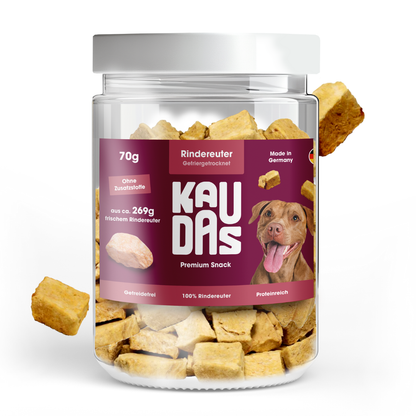 Beef udder pure natural snack (70g = 269g fresh)