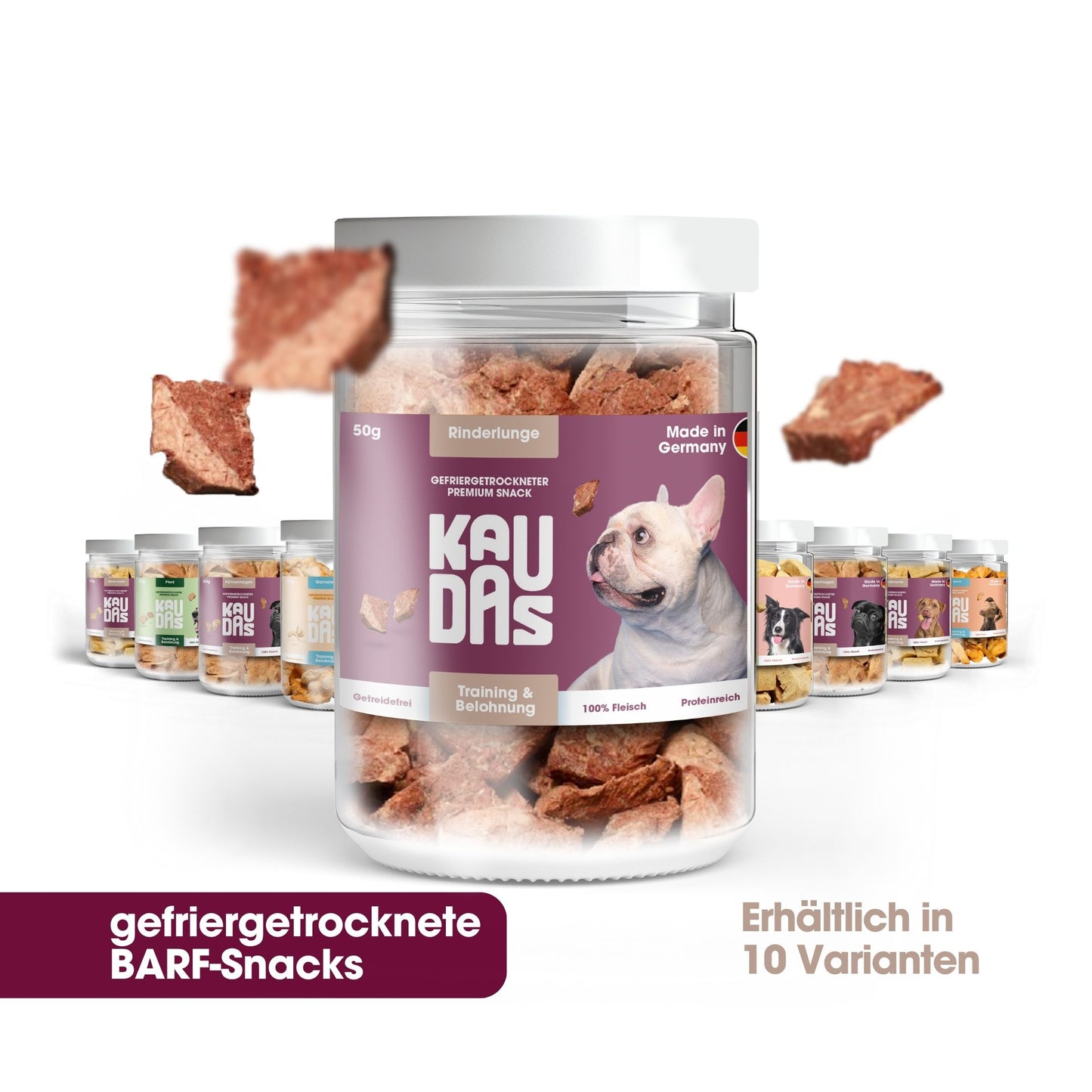 RinderlungePur Natursnack (50g)
