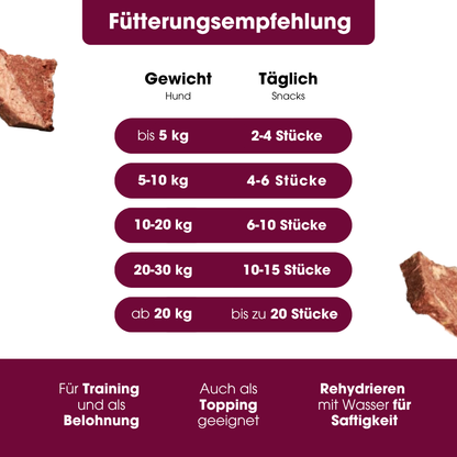 Beef lung pure natural snack (50g = 208g fresh)